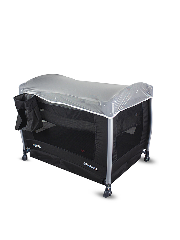 Cuna Corral Pack N Play Osaka Black con Moisés 4