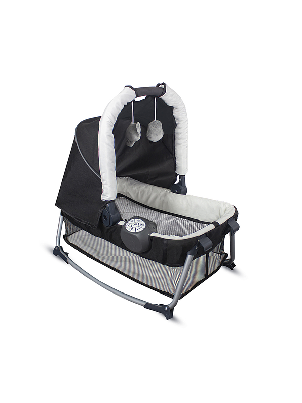 Cuna Corral Pack N Play Osaka Black con Moisés 9