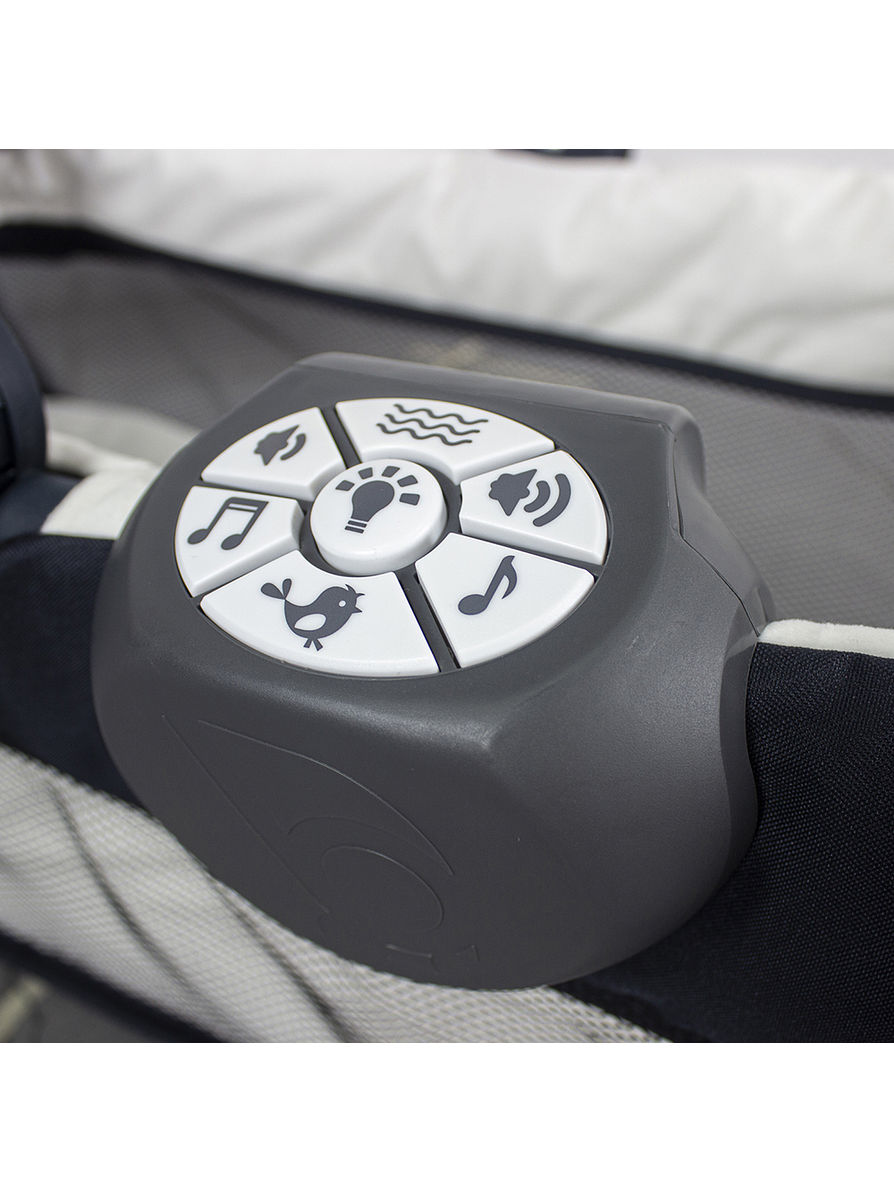 Cuna Corral Pack N Play Osaka Black con Moisés 10