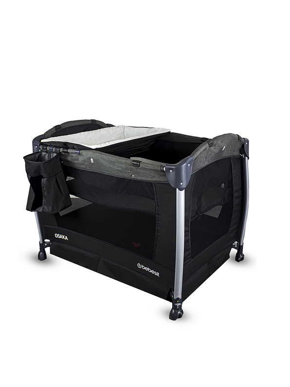 Cuna Corral Pack N Play Osaka Black con Moisés 6