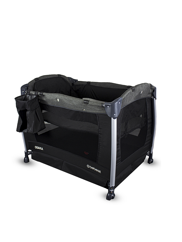 Cuna Corral Pack N Play Osaka Black con Moisés 7