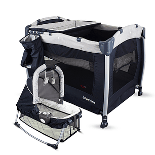 Cuna Corral Pack N Play Osaka Gray con Moisés 
