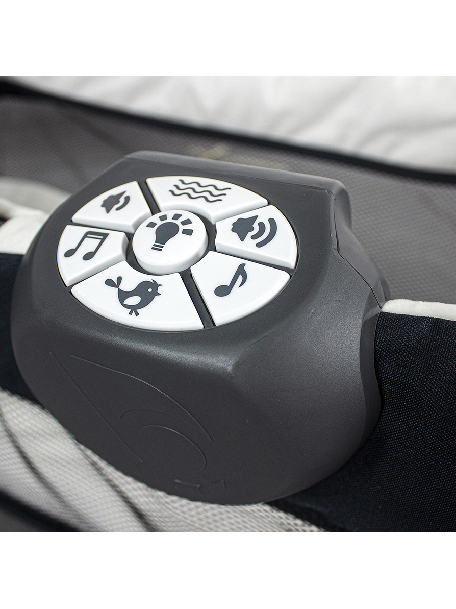 Cuna Corral Pack N Play Osaka Gray con Moisés  11