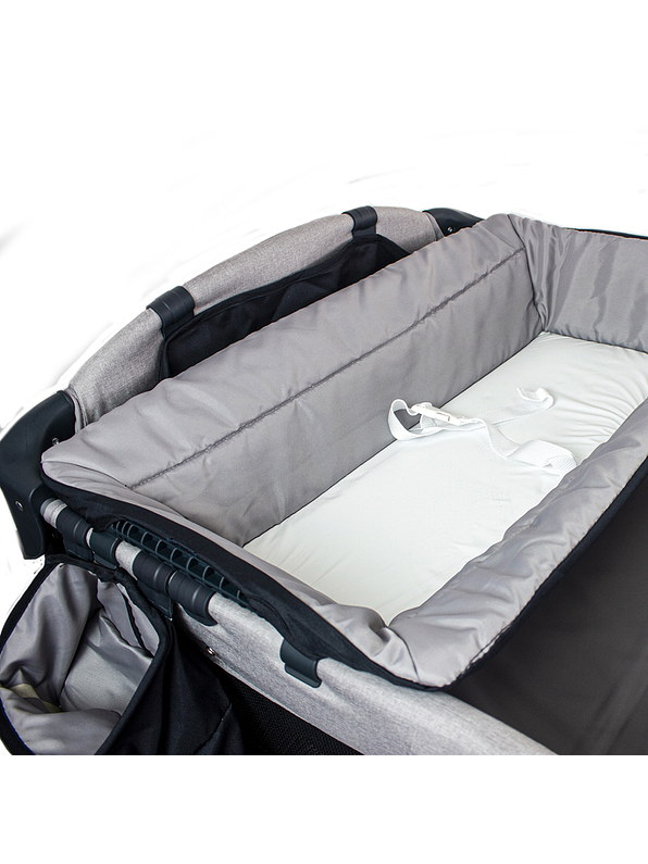 Cuna Corral Pack N Play Osaka Gray con Moisés  10