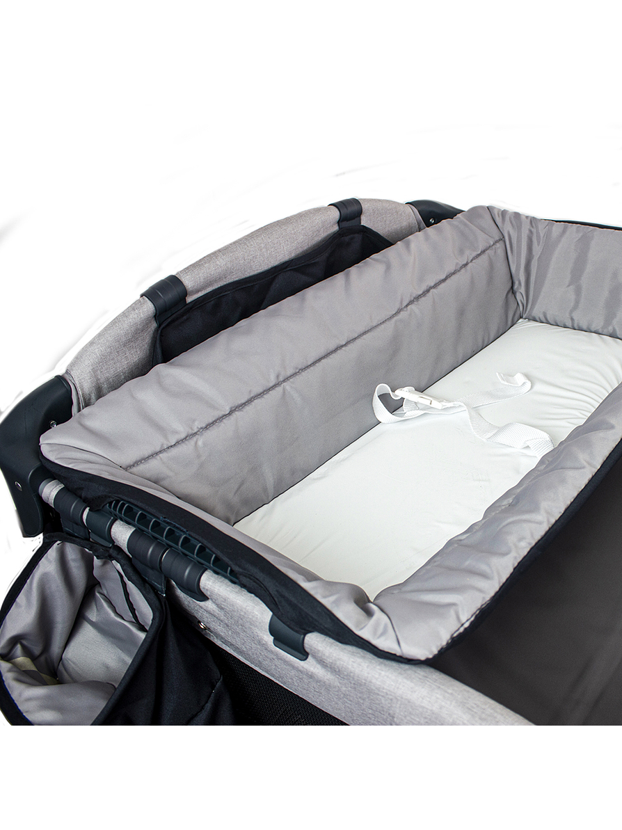 Cuna Corral Pack N Play Osaka Gray con Moisés  10
