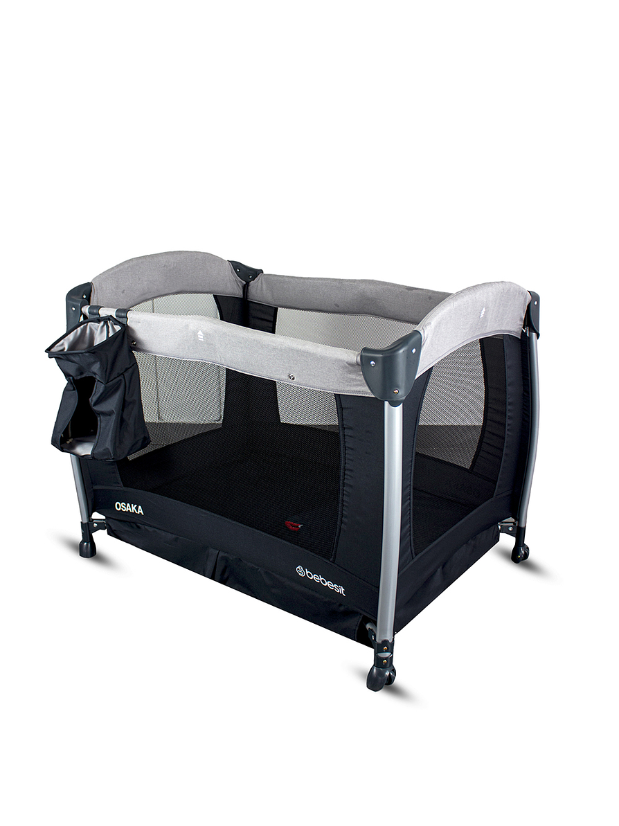 Cuna Corral Pack N Play Osaka Gray con Moisés  6