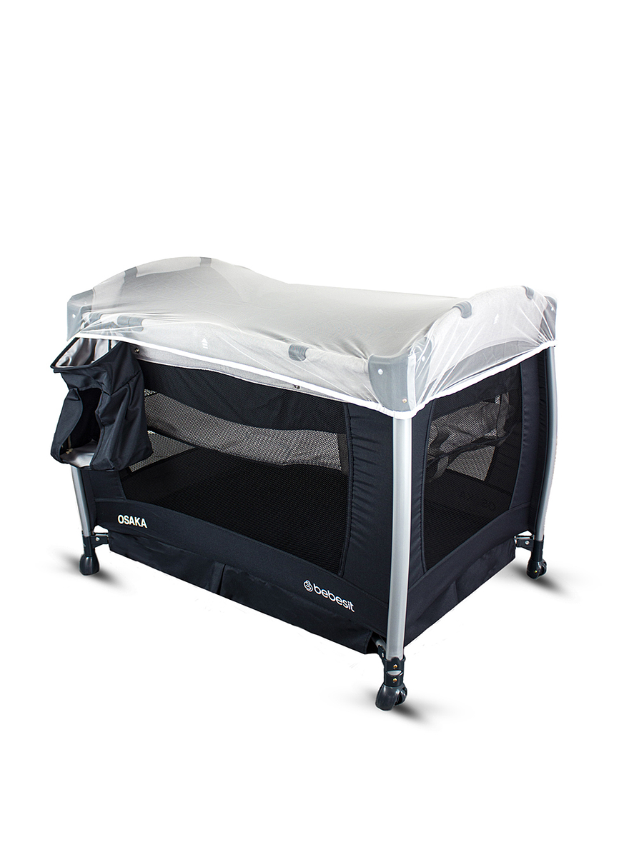 Cuna Corral Pack N Play Osaka Gray con Moisés  7