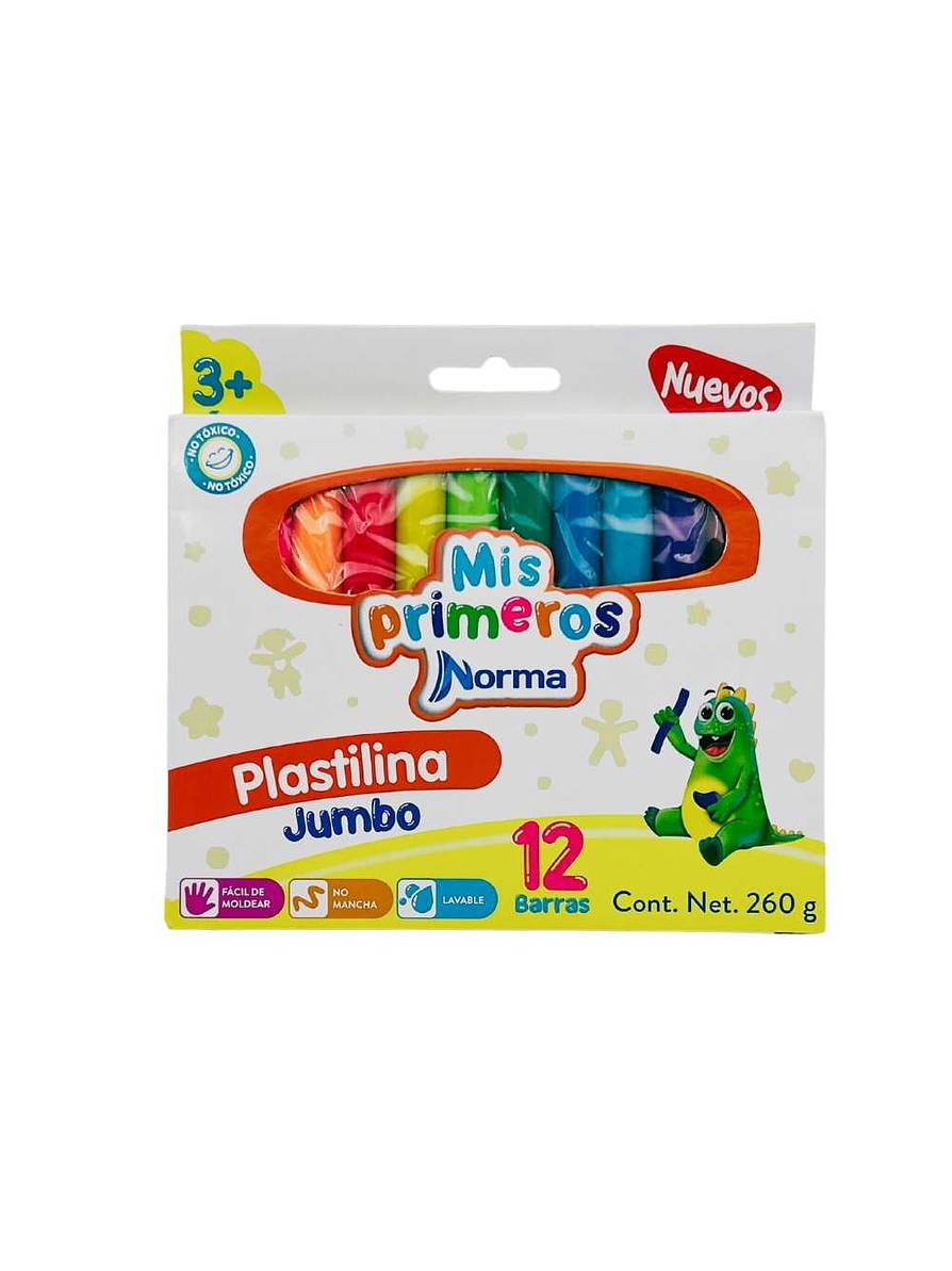 Plastilina Norma Gigante X 12 Unidades 1