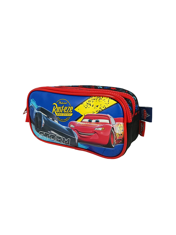 Cartuchera Primavera Premium 2 Bolsillos Cars 1