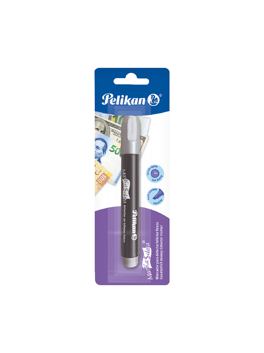 Marcador Grueso Detector De Billetes Falsos Pelikan X Unidad 1