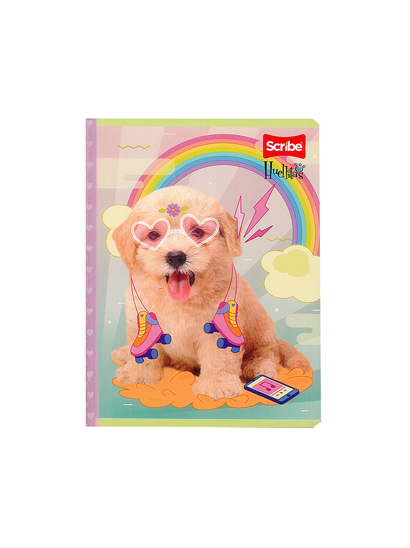 Cuaderno Cosido Huellitas 100 Hojas Cuadros 3