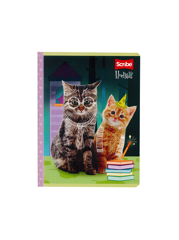 Cuaderno Cosido Huellitas 100 Hojas Cuadros 5