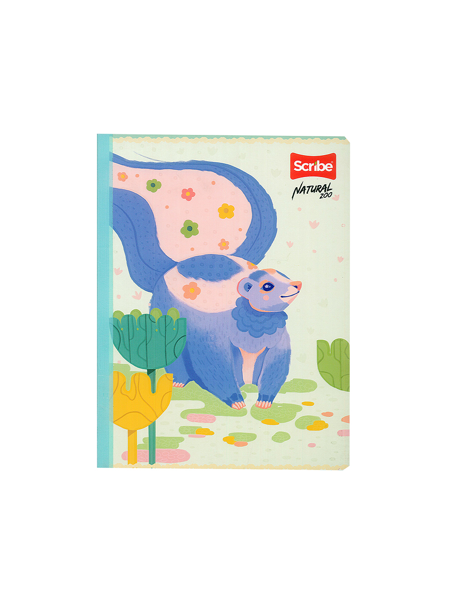 Cuaderno Cosido Natural Zoo 100 Hojas Cuadros 4