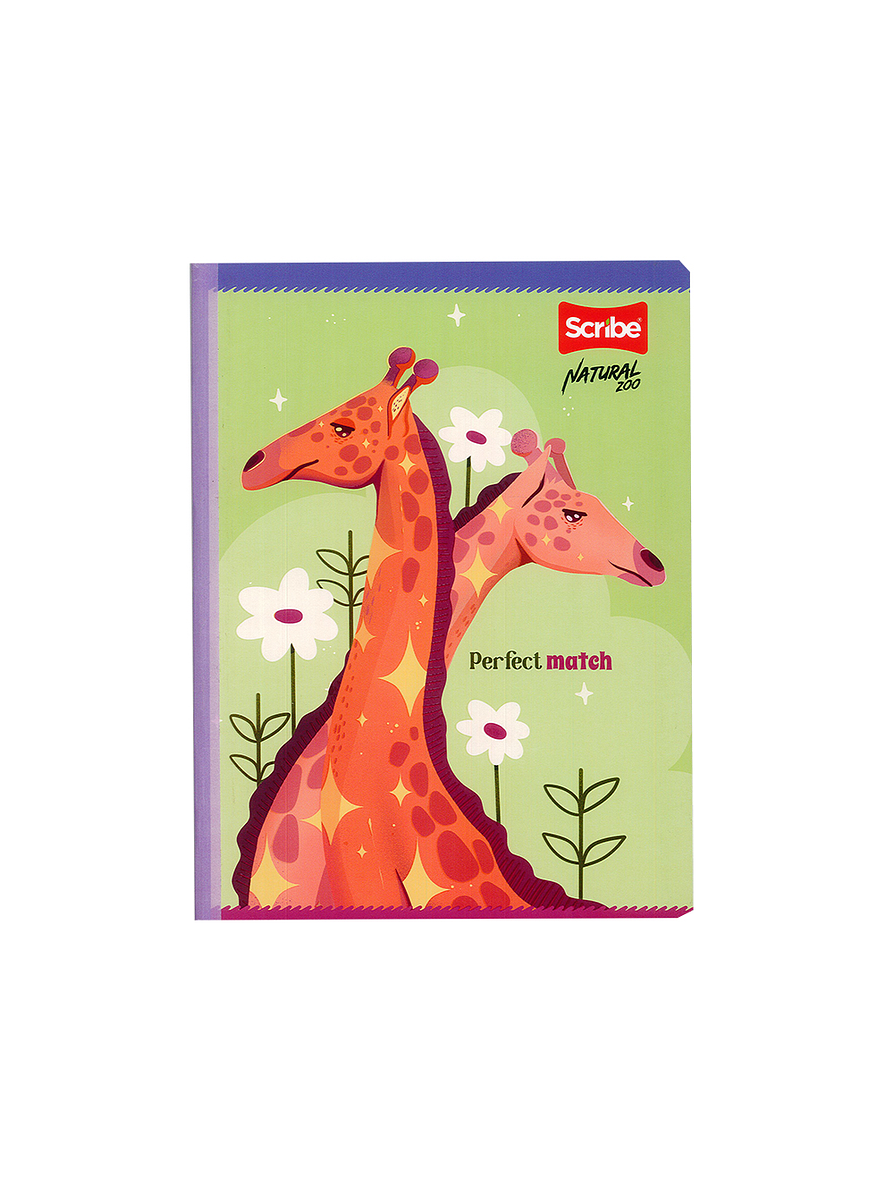 Cuaderno Cosido Natural Zoo 100 Hojas Cuadros 6