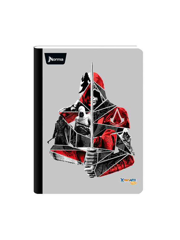 Cuaderno Cosido Norma Assassins Creed 50 Hojas Cuadros 1