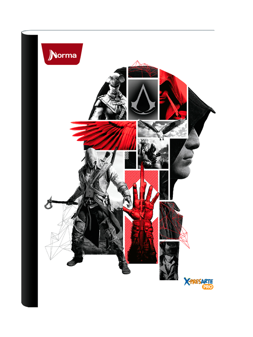 Cuaderno Cosido Norma Assassins Creed 50 Hojas Cuadros 2