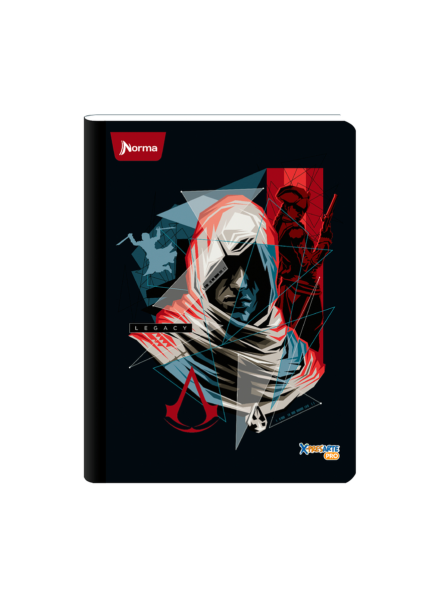 Cuaderno Cosido Norma Assassins Creed 50 Hojas Cuadros 4