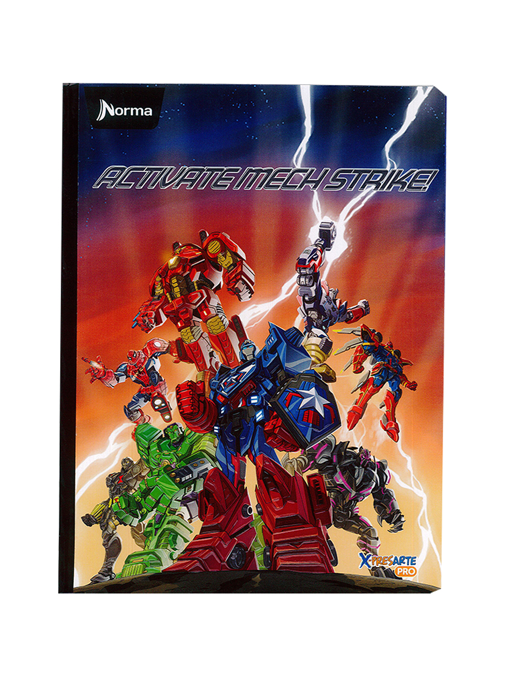 Cuaderno Cosido Norma Avengers 50 Hojas Cuadros 6