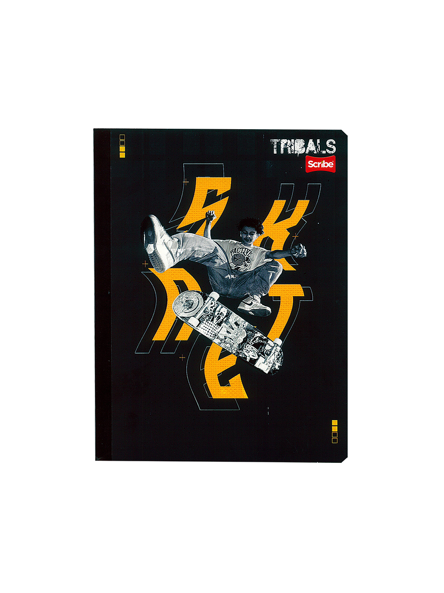 Cuaderno Cosido Tribals 100 Hojas Cuadros 3