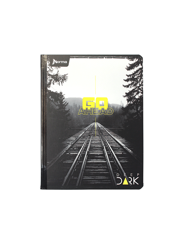 Cuaderno Cosido Deep Dark 100 Hojas Cuadros 3