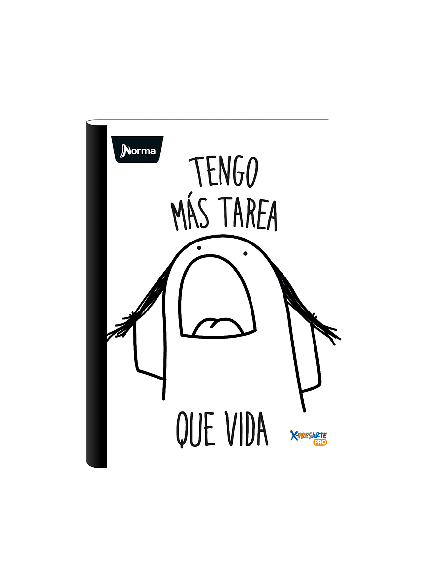 Cuaderno cosido Norma Memes 50 hojas cuadros 4