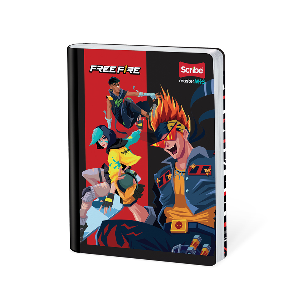 Cuaderno Cosido Free Fire 100 Hojas Cuadros