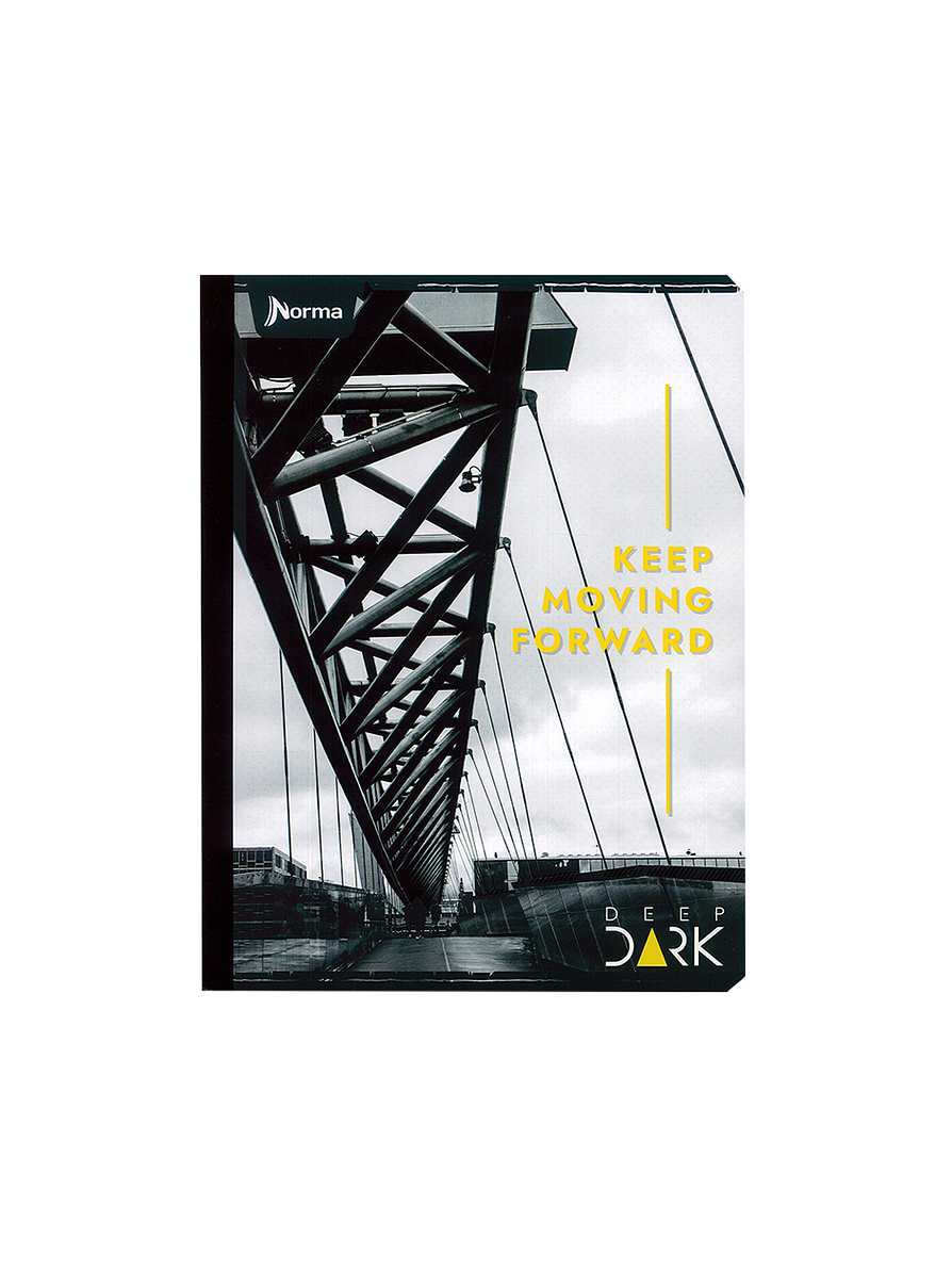 Cuaderno Cosido Deep Dark 50 Hojas Cuadros 4