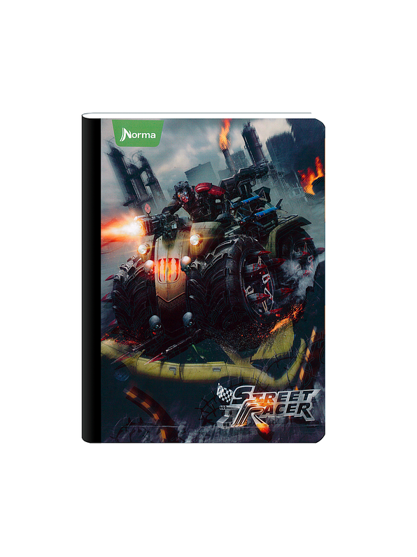 Cuaderno Cosido Norma Street Racer 50 Hojas Cuadros 1