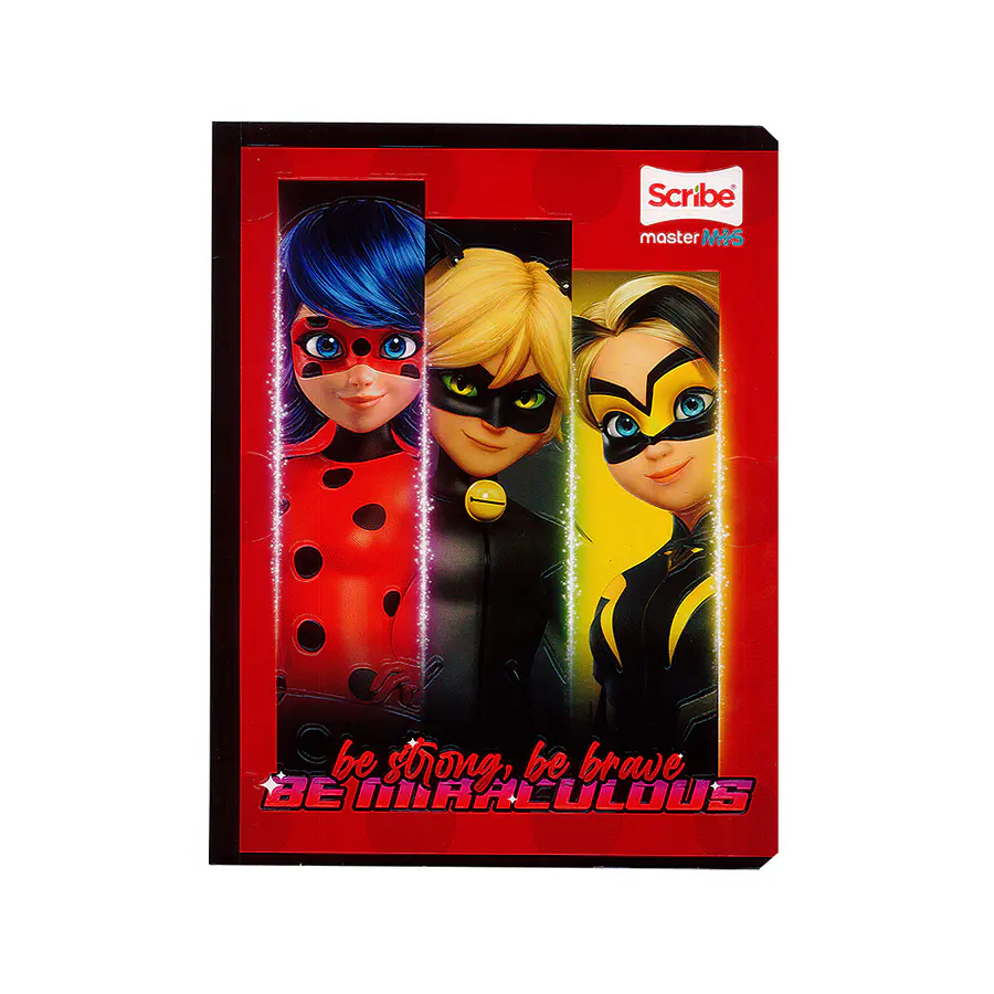 Cuaderno Cosido ladyBug 100 Hojas Cuadros