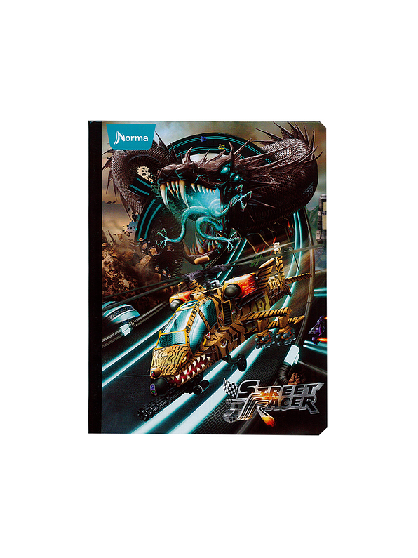 Cuaderno Cosido Norma Street Racer 50 Hojas Cuadros 2