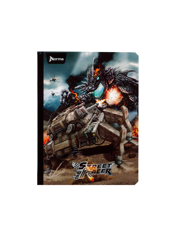 Cuaderno Cosido Norma Street Racer 50 Hojas Cuadros 3
