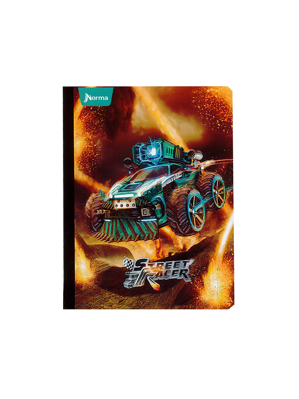 Cuaderno Cosido Norma Street Racer 50 Hojas Cuadros 4