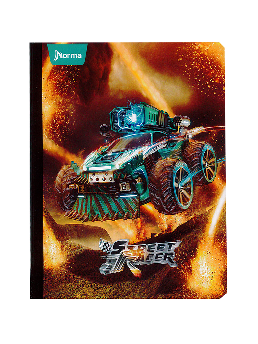 Cuaderno Cosido Norma Street Racer 50 Hojas Cuadros 4