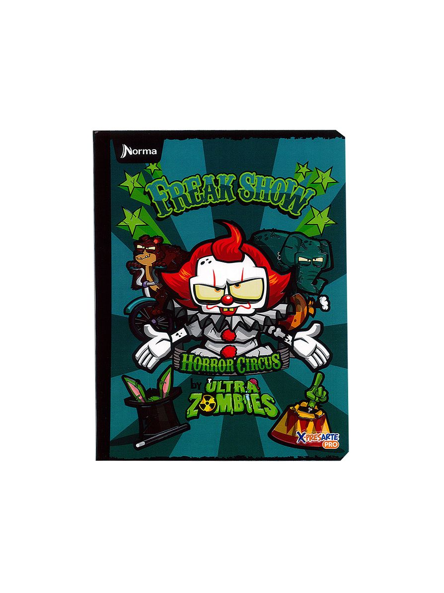 Cuaderno Cosido Norma X-Presarte Ultra Zombies 50 Hojas Cuadros 2