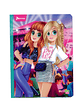 Cuaderno Cosido Norma Bonequinhas Antonia 100 Hojas Cuadros - Miniatura 3