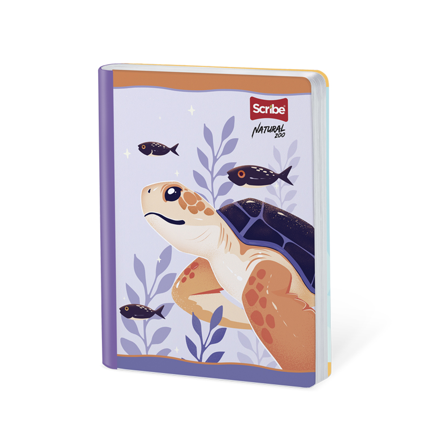 Cuaderno Cosido Natural Zoo 50 Hojas Cuadros 4