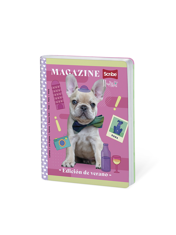 Cuaderno Cosido Huellitas 50 Hojas Cuadros 7