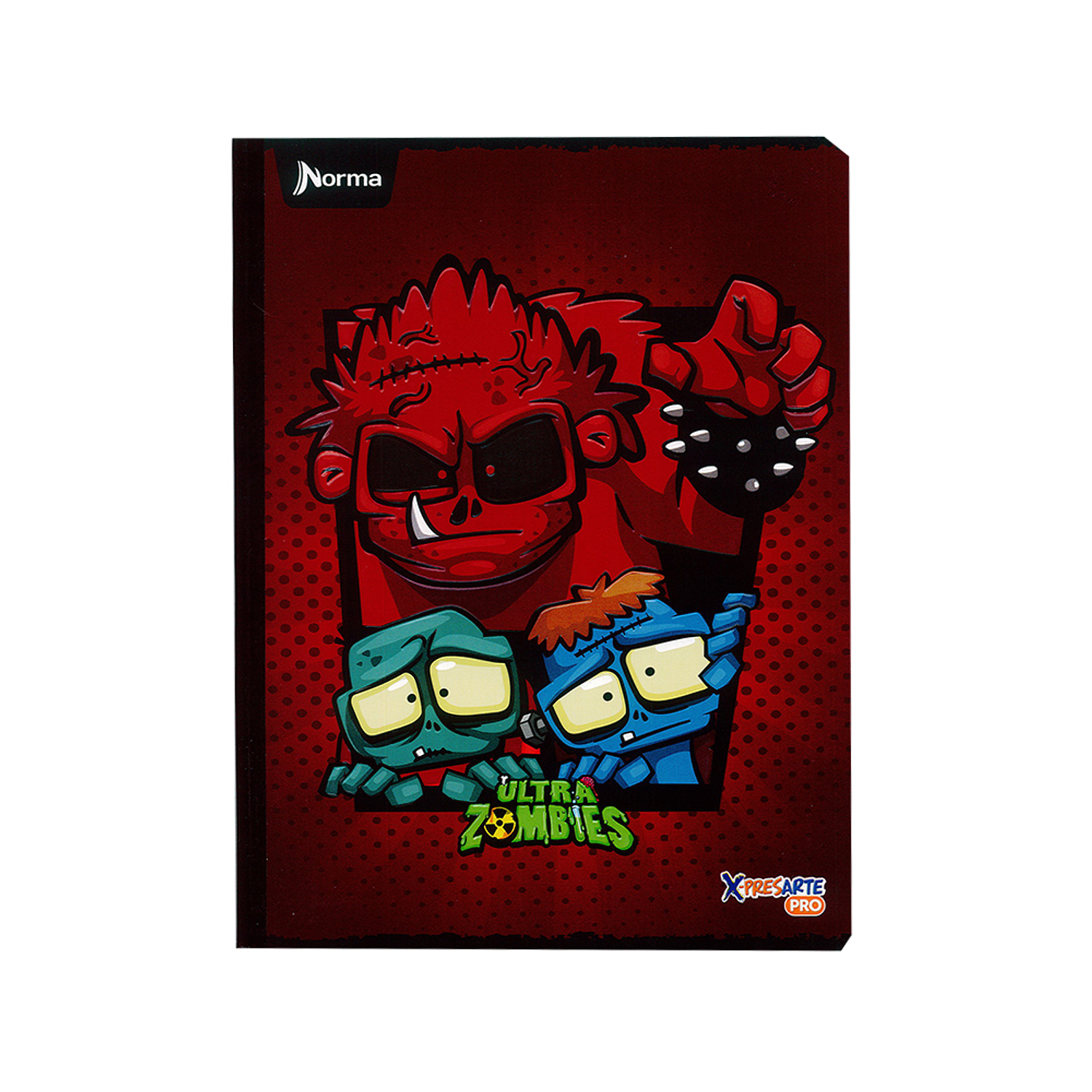 Cuaderno Cosido Norma Ultra Zombies 100 Hojas Cuadros 4