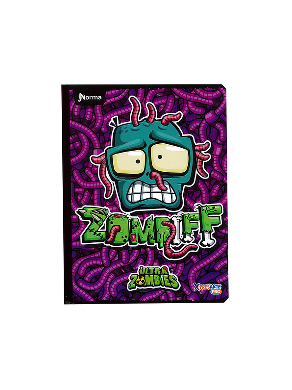 Cuaderno Cosido Norma Ultra Zombies 100 Hojas Cuadros 5