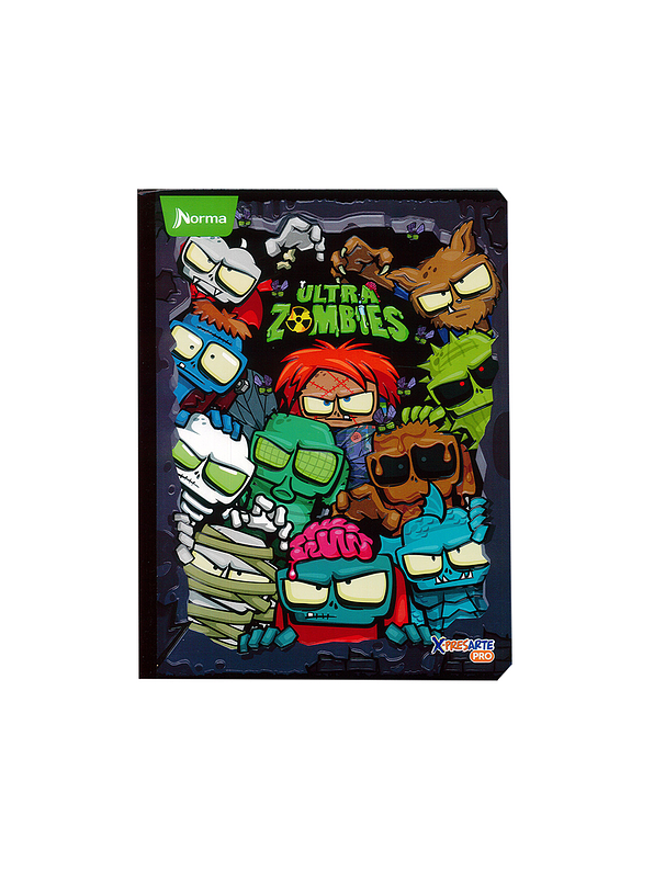 Cuaderno Cosido Norma Ultra Zombies 100 Hojas Cuadros 6