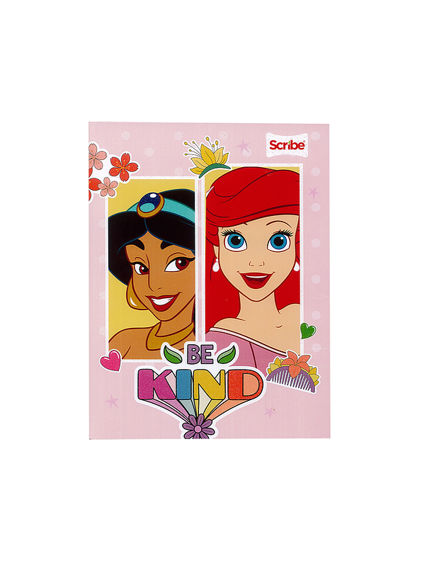 Cuaderno Cosido Pasta Dura Scribe Princesas 90 Hojas Cuadros  1