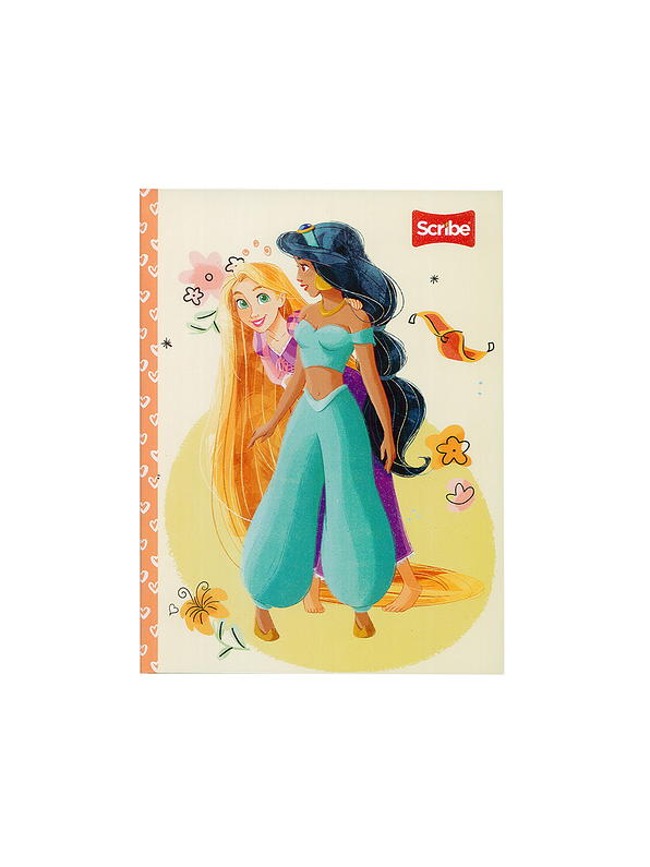 Cuaderno Cosido Pasta Dura Scribe Princesas 90 Hojas Cuadros  3