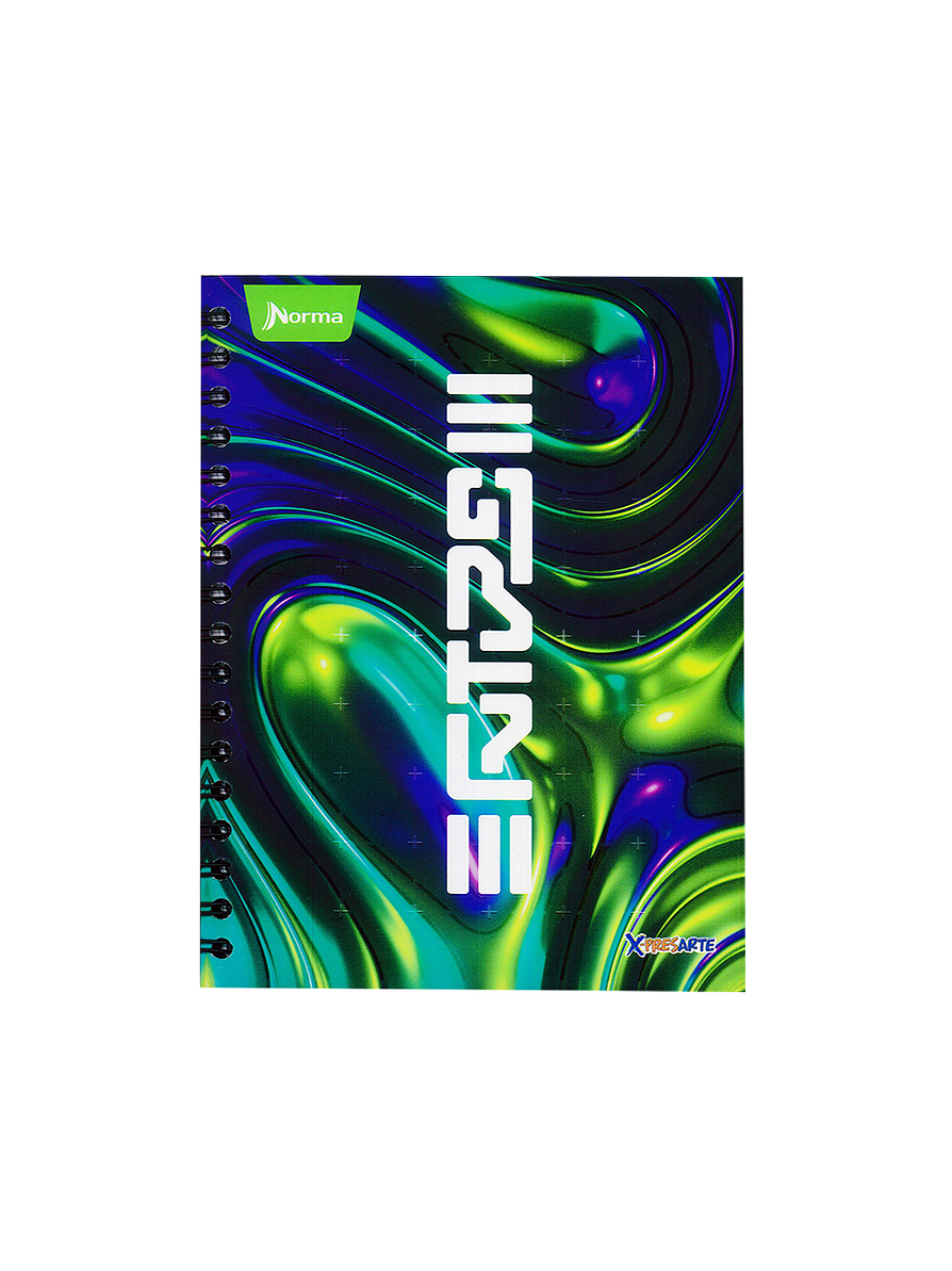 Agenda Pasta Dura X-Presarte Masculino 5 Materias Cuadros 2