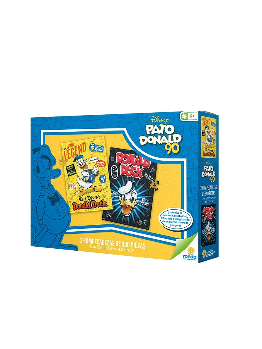 Rompecabezas 2 X 500 Piezas Pato Donald 3