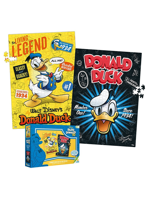 Rompecabezas 2 X 500 Piezas Pato Donald 2