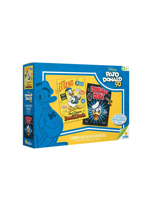Rompecabezas 2 X 500 Piezas Pato Donald 1