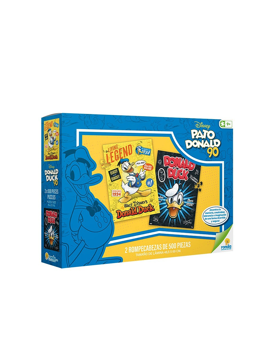 Rompecabezas 2 X 500 Piezas Pato Donald 1