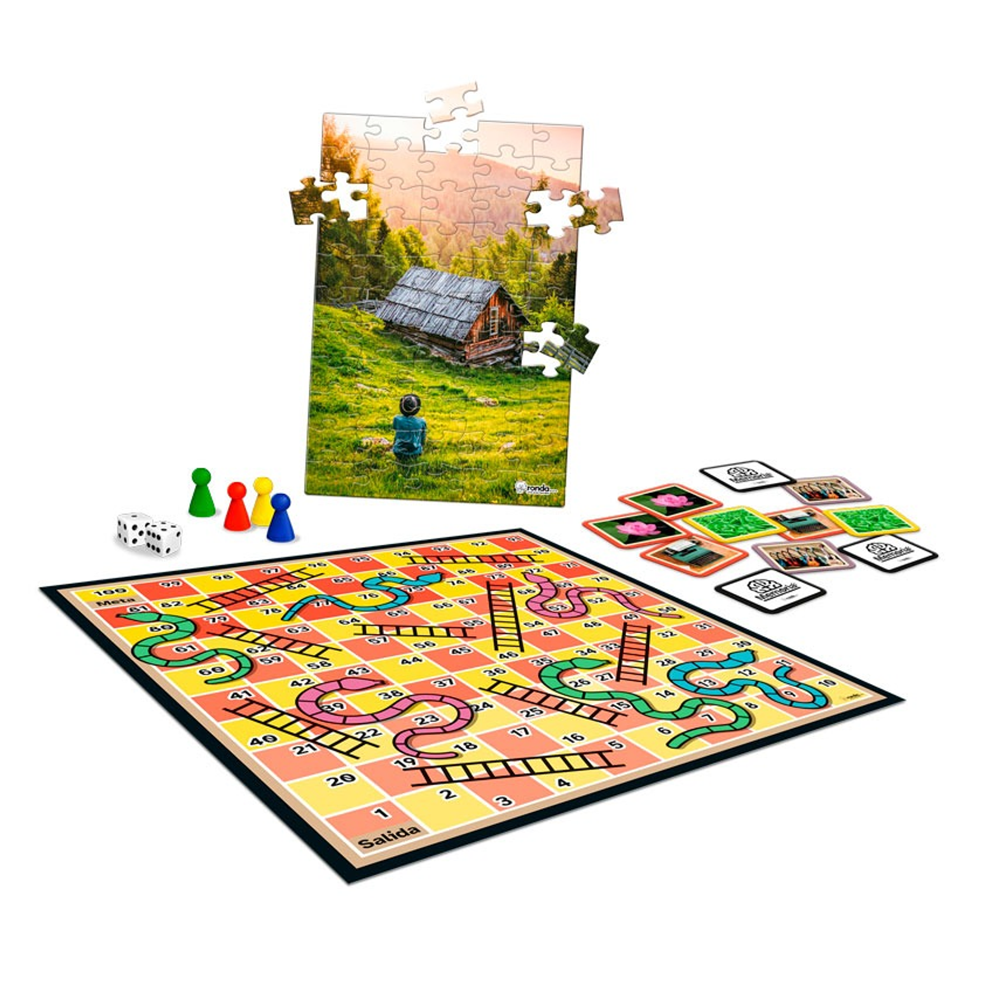 Juego De Mesa 4 En 1 Multijuegos 60+  2