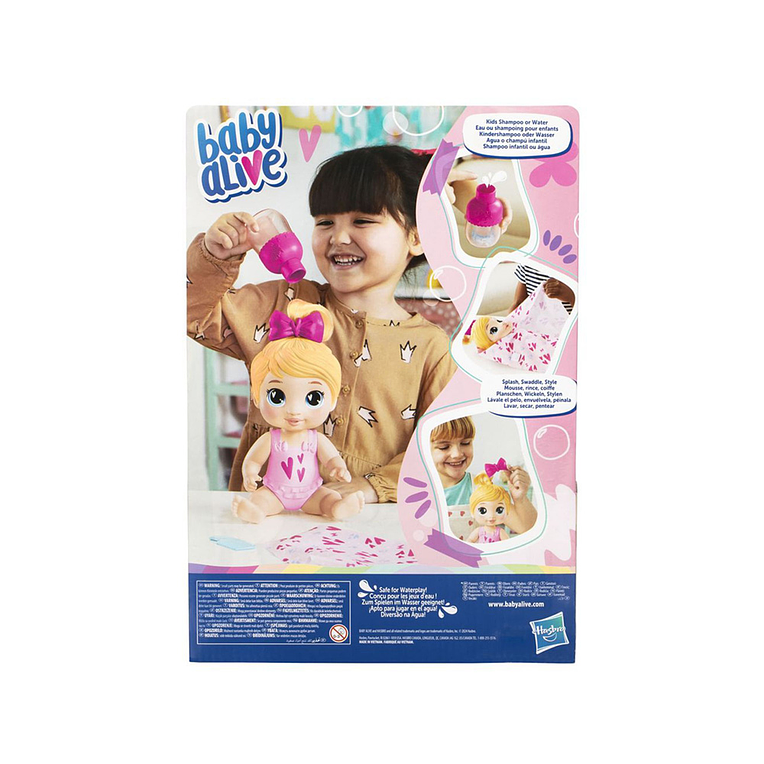 Baby Alive Burbujas Relajantes Harper Hugs Cabello Rubio 5