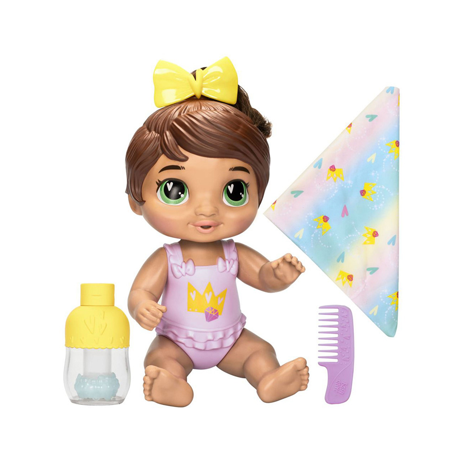 Baby Alive Burbujas Relajantes Sophia Sparkle Cabello Castaño 3